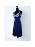 Cache Paisley Blue White Cocktail Dress Size 6 - photo 4