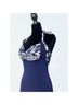 Cache Paisley Blue White Cocktail Dress Size 6 - photo 5