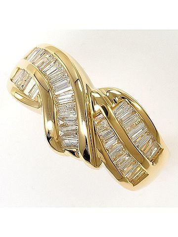 Unbranded 18K (18-karat) Yellow Gold Ring with 0.92ct Diamond, Total Weight 5.8g, Jewelry (view 1)