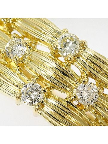 Unbranded 18K (18-karat) Yellow Gold Ring with 0.46ct Diamond, Total Weight 7.8g, Jewelry (view 2)