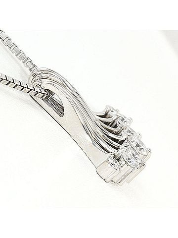 Unbranded PT900 Platinum / PT850 Necklace with 0.52ct Diamond, Total Weight 10.6g, 43cm, Jewelry (view 2)