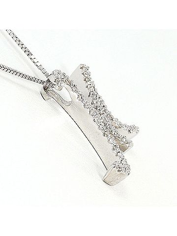 Unbranded 18K (18-karat white gold) necklace with 0.21ct diamond, total weight 3.5g, 40cm length. Jewelry. (view 2)