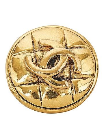 Chanel Chanel Coco Mark Vintage Round Single Earring, Gold Plated, Women's CHANEL (view 1)
