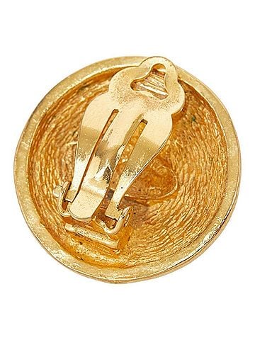 Chanel Chanel Coco Mark Vintage Round Single Earring, Gold Plated, Women's CHANEL (view 2)