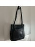 FRYE 100% Leather Solid Black Leather Shoulder Bag One size - photo 4