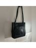 FRYE 100% Leather Solid Black Leather Shoulder Bag One size - photo 3