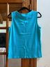 Rafaella Multi Color Teal Tank Top Size L - photo 5