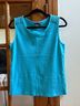 Rafaella Multi Color Teal Tank Top Size L - photo 3