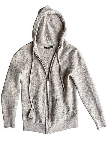 Quince Cashmere Full Zip Hoodie Sweatshirt (view 1)