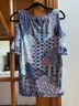 N Touch Paisley Blue Pink Sleeveless Jersey Size S - photo 5