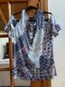 N Touch Paisley Blue Pink Sleeveless Jersey Size S - photo 3