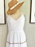 Catherine Malandrino 100% Cotton 100% Cotton Solid White Active Dress Size XL - photo 3