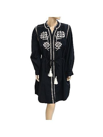 Julia Jordan Embroidered Mini Shirt Dress Casual Dress (view 1)