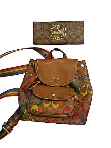 Coach Leather Backpack (view 1)