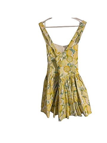 Avec Les Filles Drop Waist Limoncello Mini Romper Casual Dress (view 2)