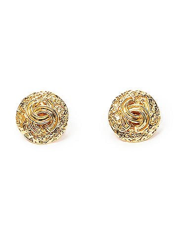 Chanel CC Round Clip On Earrings (view 1)