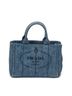 Prada Blue Small Canapa Tote One size - photo 1