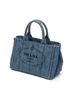 Prada Blue Small Canapa Tote One size - photo 3