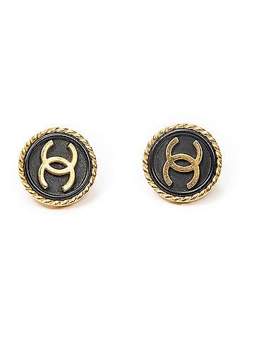 Chanel CC Button Clip On Earrings (view 1)