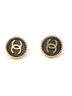 Chanel Black CC Button Clip On Earrings One size - photo 1