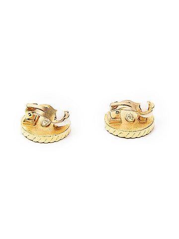 Chanel CC Button Clip On Earrings (view 2)
