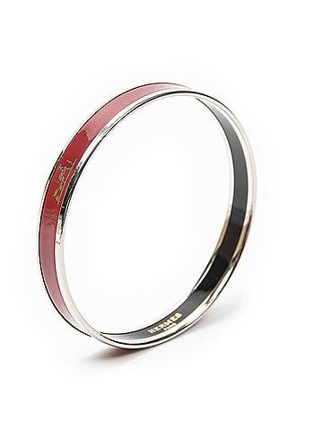 Hermes Leather Goods Enamel Bangle PM (view 1)