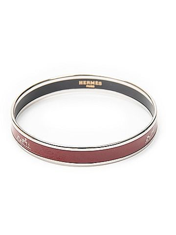 Hermes Leather Goods Enamel Bangle PM (view 2)