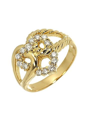 Céline Celine CELINE Diamond Ring, 0.30ct, 18K YG Yellow Gold 750 (view 1)