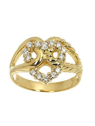 Céline Celine CELINE Diamond Ring, 0.30ct, 18K YG Yellow Gold 750 (view 2)