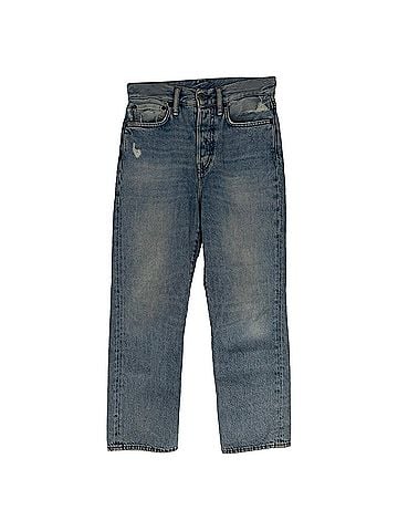 Acne Acne Studios Distressed Jeans in Blue Cotton (view 1)