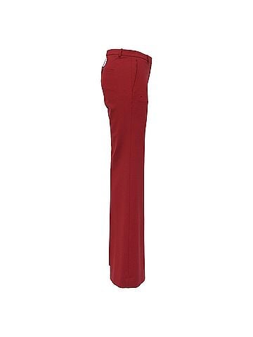 Theory Thoery Straight Leg Pants in Red Virgin Wool (view 2)