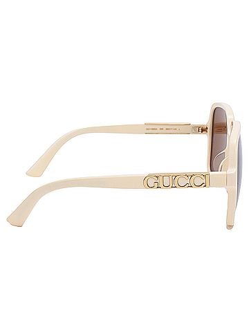 Gucci Gucci GG1189SA Oversized Sunglasses in Ivory Acetate (view 2)