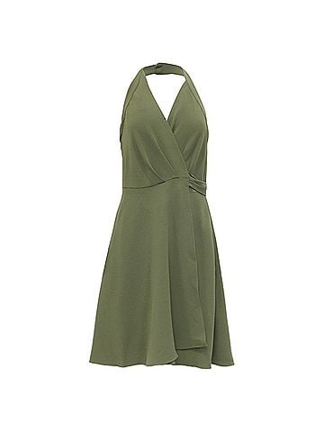 Diane von Furstenberg Diane von Furstenberg Wrap Dress in Green Polyester (view 1)