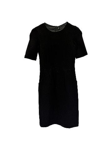 Joseph Joseph Velvet Shift Mini Dress in Black Viscose (view 1)