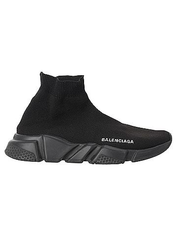 Balenciaga Balenciaga Speed Trainer Shoes in Black Polyester (view 1)