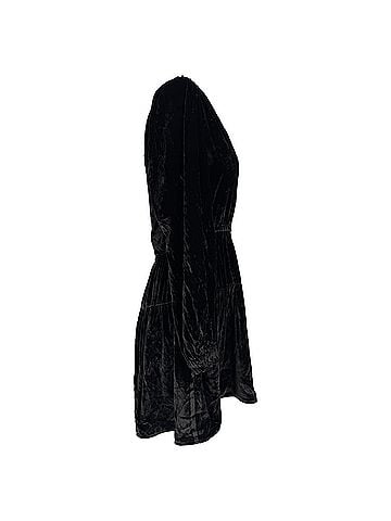Ulla Johnson Ulla Johnson Audrey Tiered Mini Dress in Black Velvet (view 2)