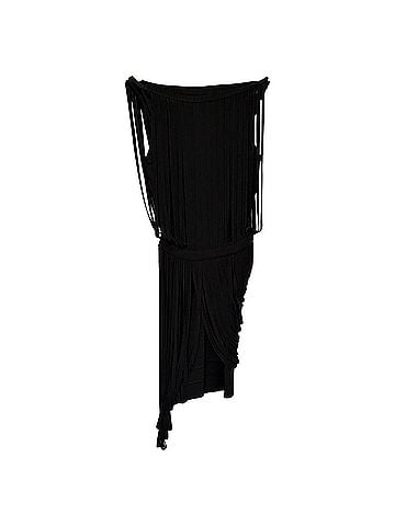 Herve Leger Herve Leger LeiLei Fringed Mini Dress in Black Rayon (view 1)