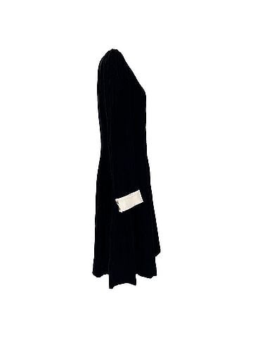 Philosophy Di Lorenzo Serafini Philosophy di Lorenzo Serafini V-Neck Midi Dress in Black Acetate (view 2)