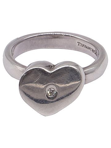 Tiffany & Co. Tiffany &amp; Co. Diamond Paloma Picasso Modern Heart Ring in Silver Metal (view 1)