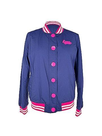 Moschino Love Moschino Bomber Jacket in Navy Blue Polyester (view 1)