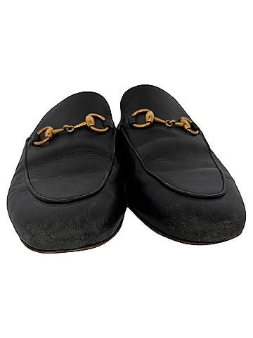 Gucci Gucci Princetown Mules in Black Leather (view 2)