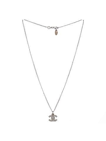 Chanel CC Crystal Logo Necklace Metal (view 2)