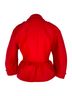 Burberry 100% Wool Red Burberry Peplum Coat in Red Virgin Wool Size 4 - photo 3