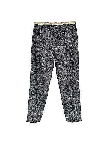Max Mara Sportmax Elastic Tweed Trousers in Grey Wool (view 2)