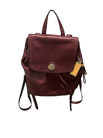 Coach Leather Backpack (view 1)