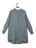 Transit Par-Such Solid Gray Blue Button-Down Shirt Size L - photo 1