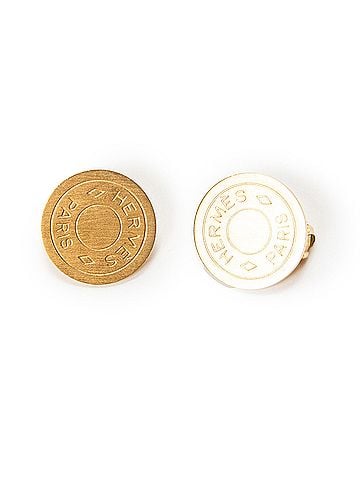 Hermes Leather Goods Clou de Selle Clip On Earrings (view 1)