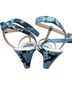 J.Crew Snake Print Blue Black Wedges Size 9 1/2 - photo 2