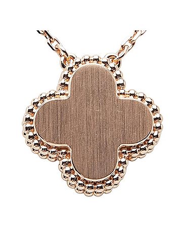 Van Cleef & Arpels Van Cleef &amp; Arpels 2025 Holiday Limited Edition Vintage Alhambra 1P Pendant Necklace VCARPMOP00 18KPG Pink Gold 750 Mother of Pearl Women's (view 2)