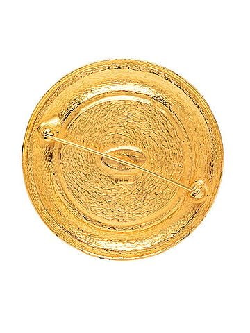 Chanel Chanel 31 RUE CAMBON Cambon Round Brooch Gold Plated GP Women's CHANEL (view 2)